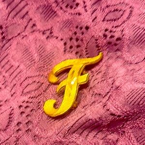 Mamselle Vintage “F” Brooch